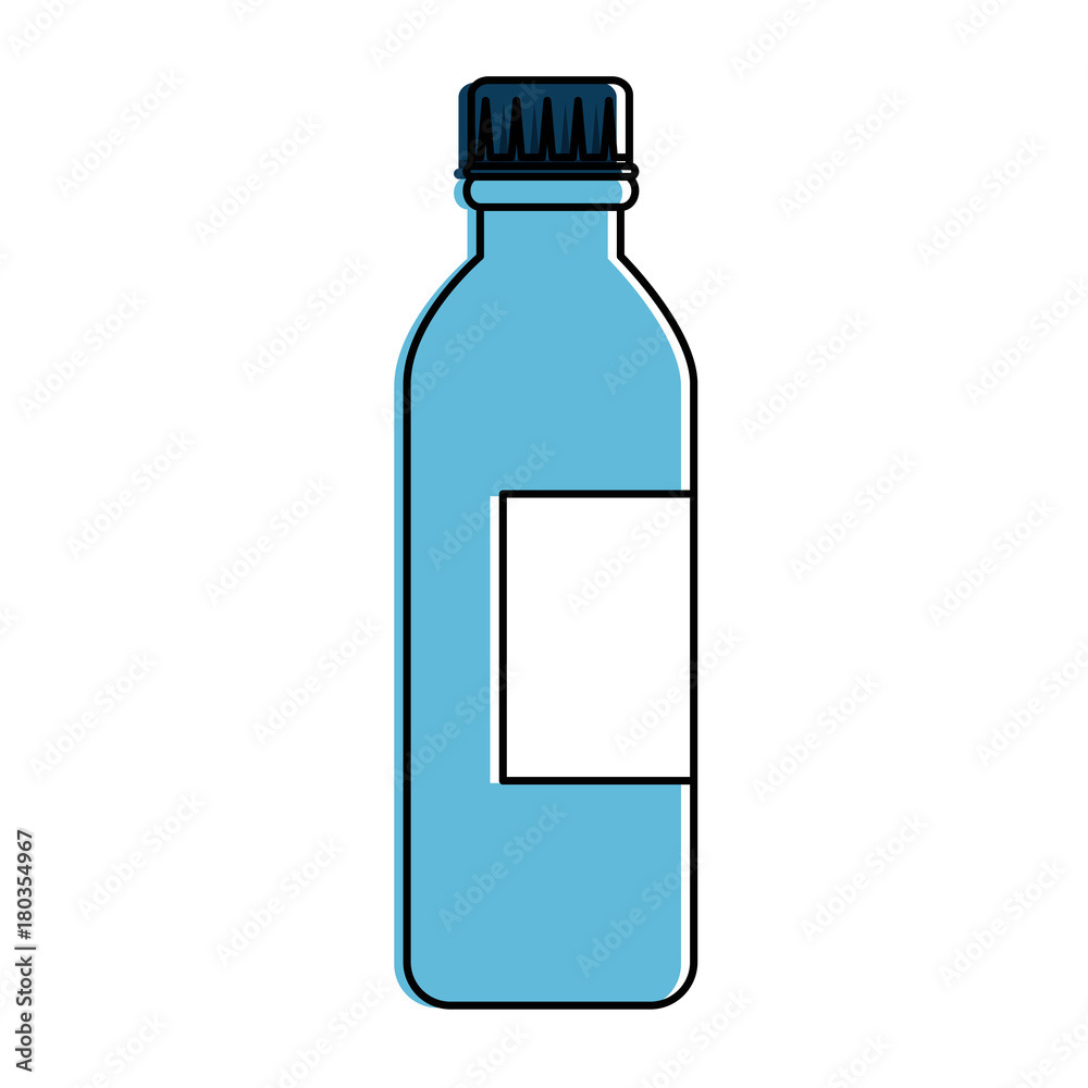 plastic bottle beverage icon vector illustration design