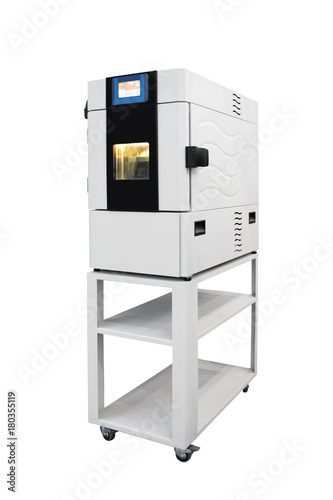 Fotografi Temperature test chamber isolated on white background