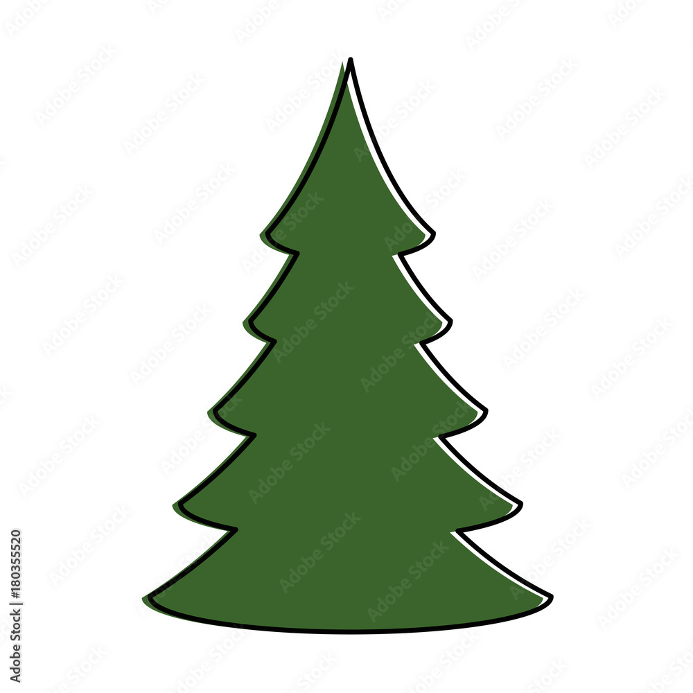 pine tree plant isolated icon vector illustration design pine tree plant isolated icon vector illustration design