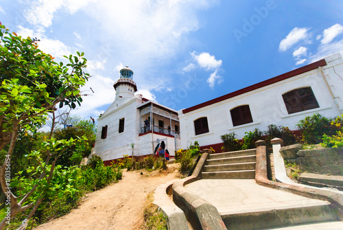 Cape Bojeador Lighthouse, Burgos, Ilocos Norte, Philippines photo