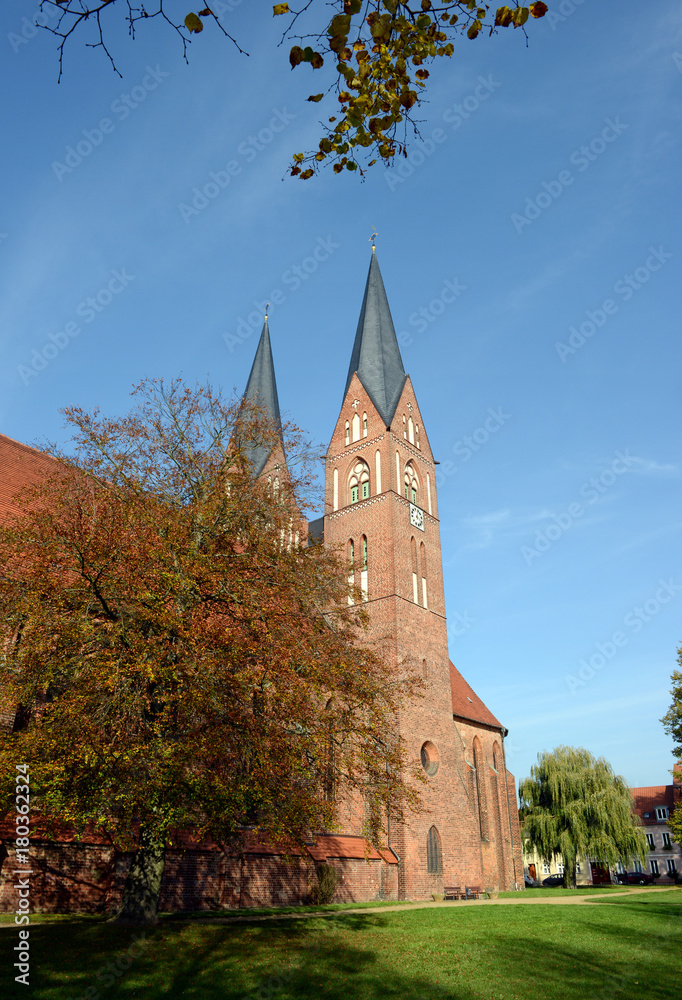 german brick stone church abbey Klosterkirche St. Trinitatis