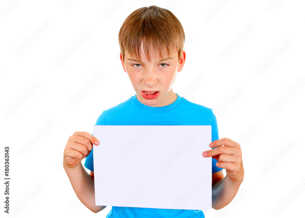 Angry Kid with a Paper Angry Kid with a Paper