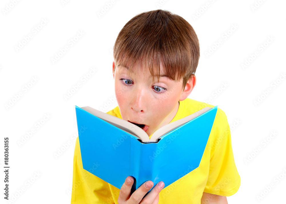 Surprised Kid with a Book Surprised Kid with a Book