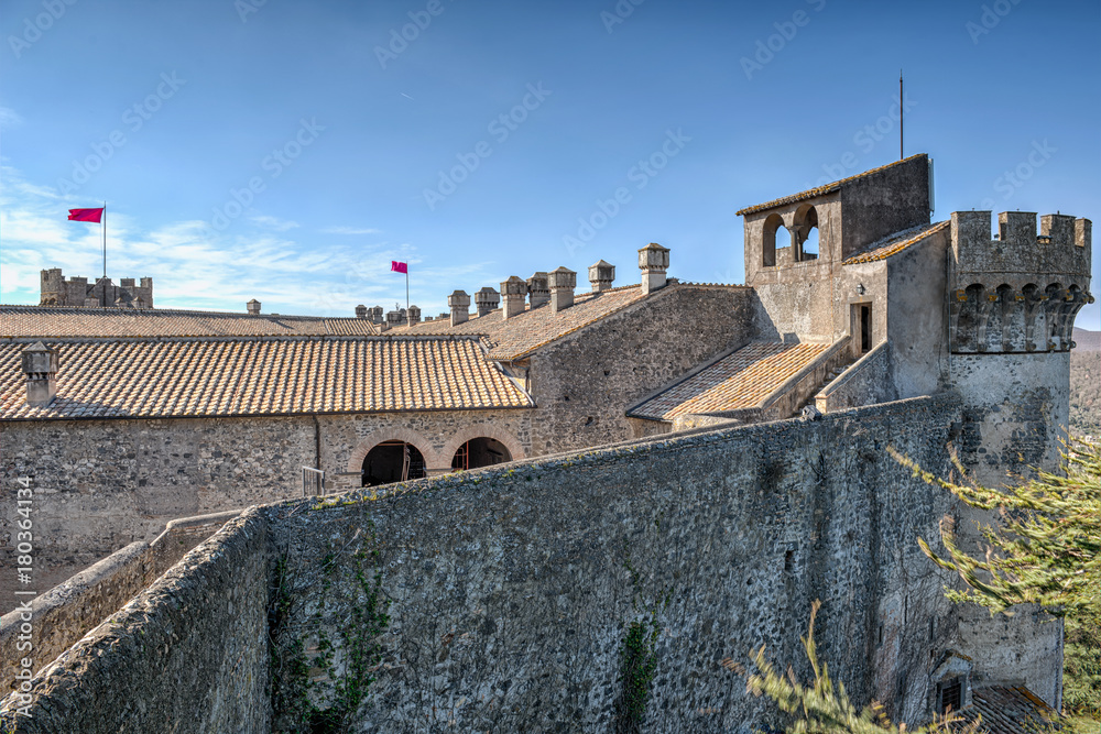 View of the walls, towers and internal fortifications