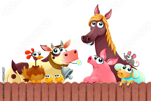 Funny farm animals smiling ...