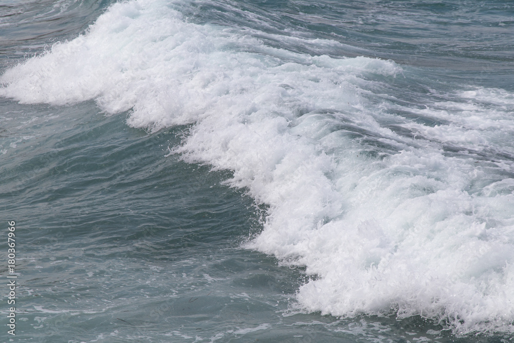 Fototapeta premium Ocean white water waves at the sea