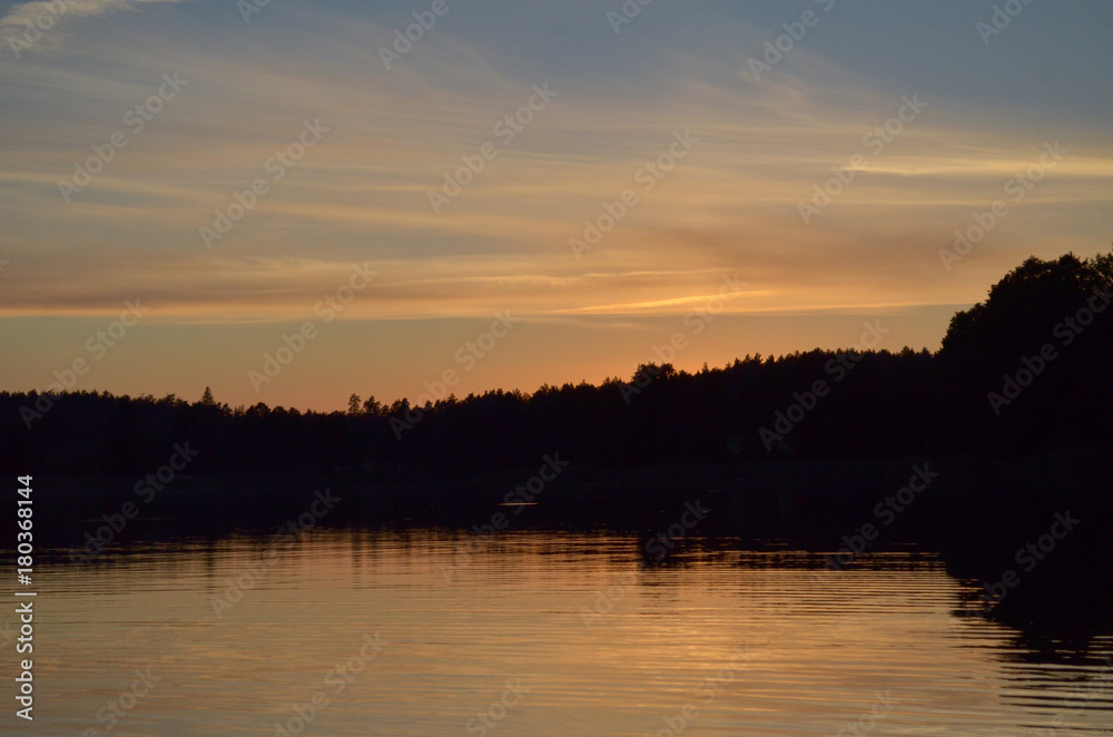  lake during the sunset