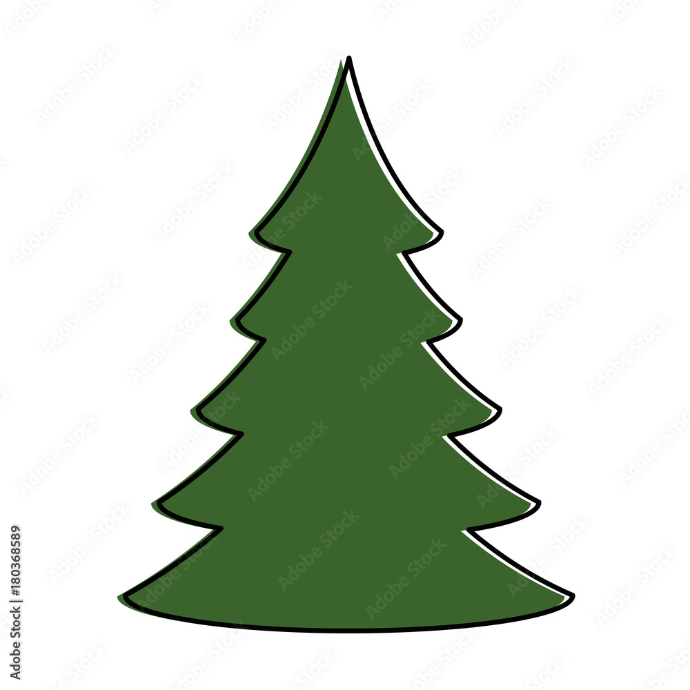 pine tree plant isolated icon vector illustration design pine tree plant isolated icon vector illustration design