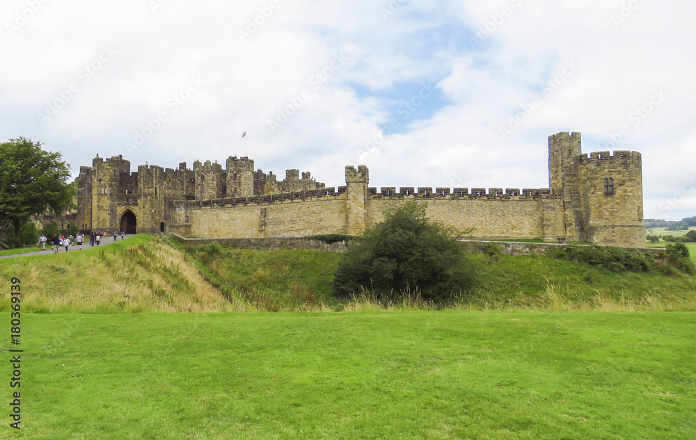 Alnwick Castle -  in the English county of Northumberland, UK