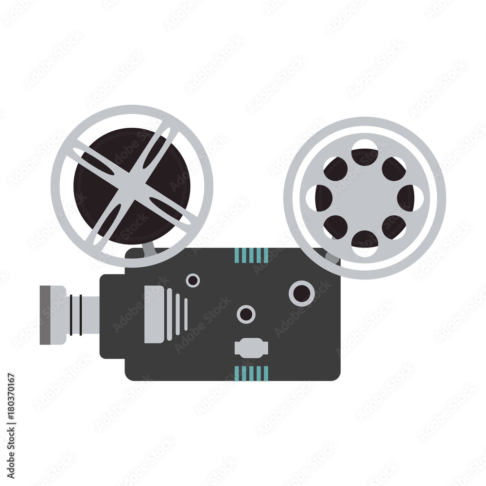 Movie camcorder technology icon vector illustration graphic design Movie camcorder technology icon vector illustration graphic design