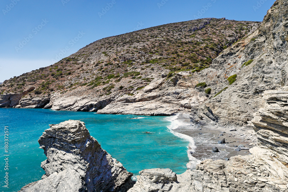 Mouros beach of Amorgos, Greece Mouros beach of Amorgos, Greece