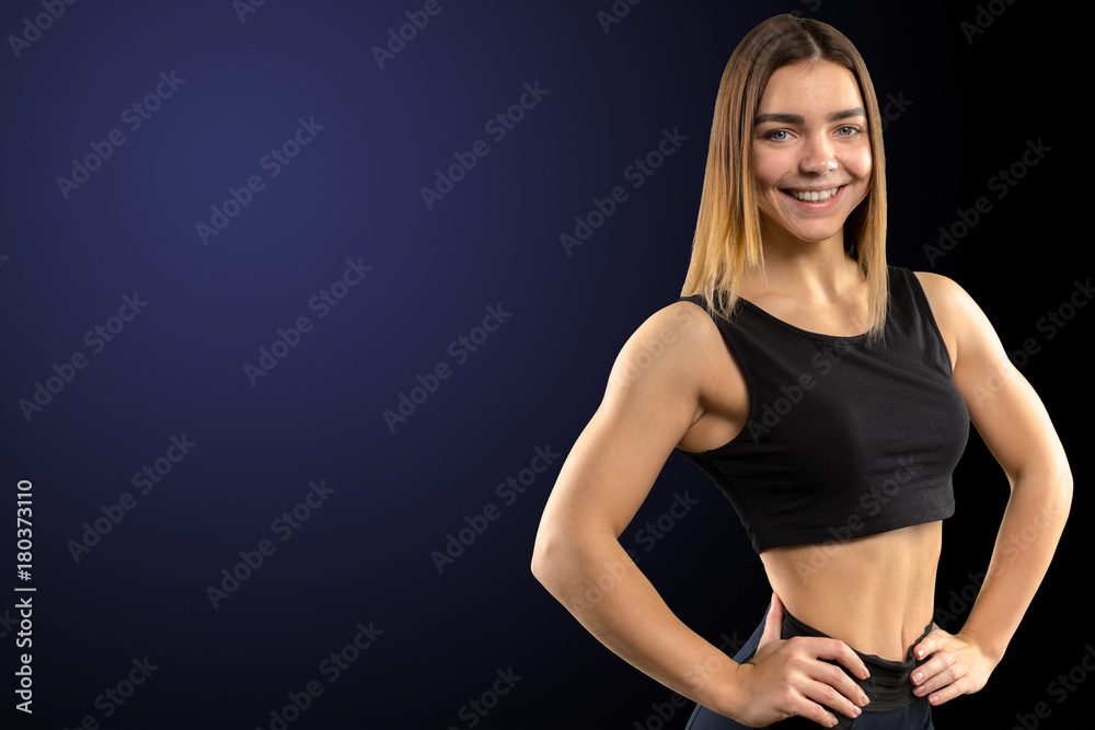 Sporty beautiful woman Sporty beautiful woman