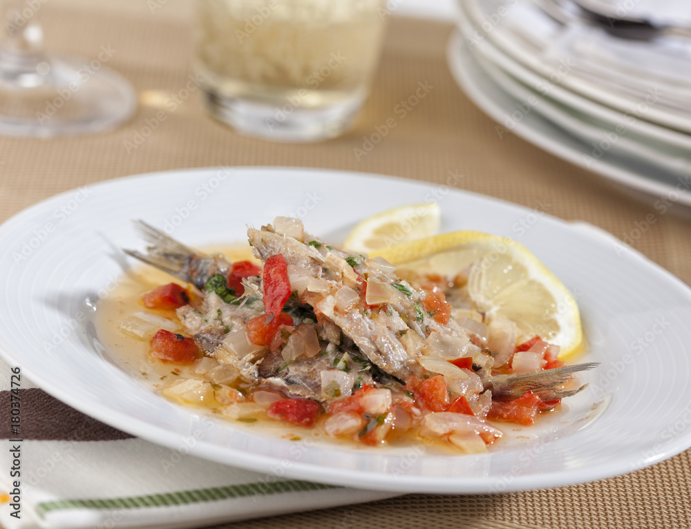 Marinated sardines