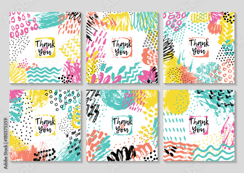 Set of creative card template and flyers.