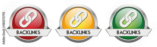 Modern Button Vector Backlinks