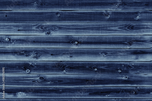 wooden lining boards wall. dark blue wood texture. background old panels, Seamless pattern. Horizontal planks