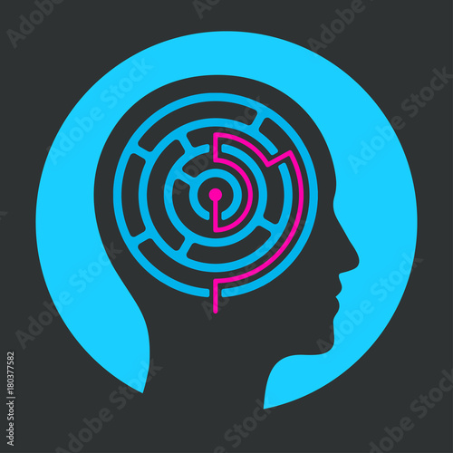 Mind maze illustration