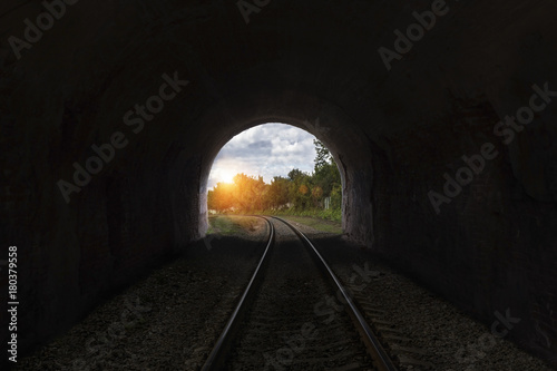 Canvas Print Old railway tunnel