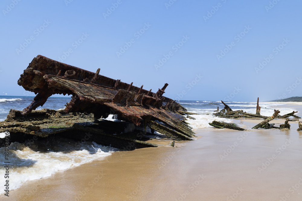 Schiffswrack am Strand - Fraser Island - Australien
