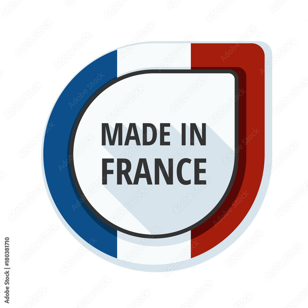 Made in France button illustration Made in France button illustration