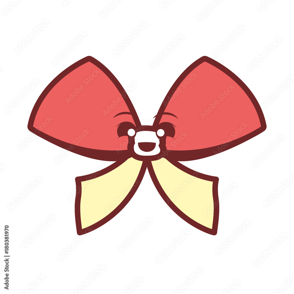 decorative bow icon over white background vector illustration decorative bow icon over white background vector illustration