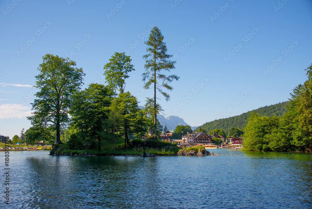 Lake Konigssee in Bavaria, Germany Lake Konigssee in Bavaria, Germany