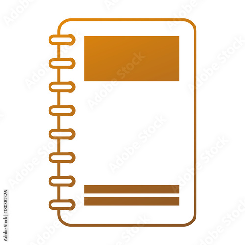notebook with tabs icon vector illustration design