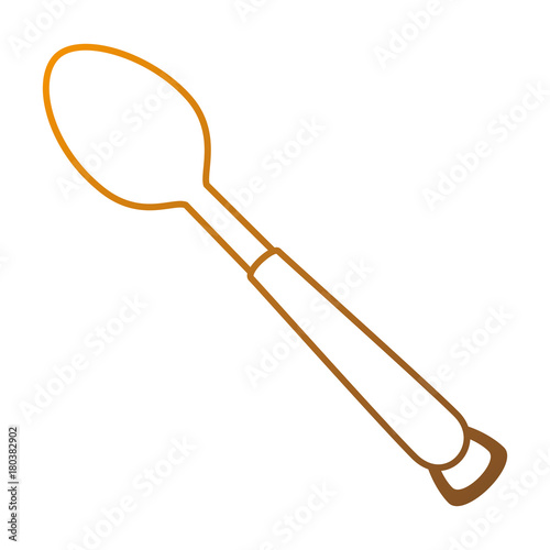 spoon cutlery isolated icon vector illustration design