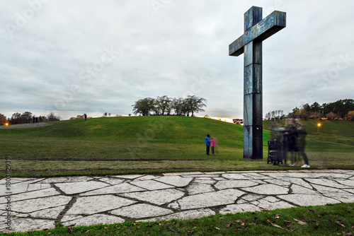 The big granite cross at Sk...
