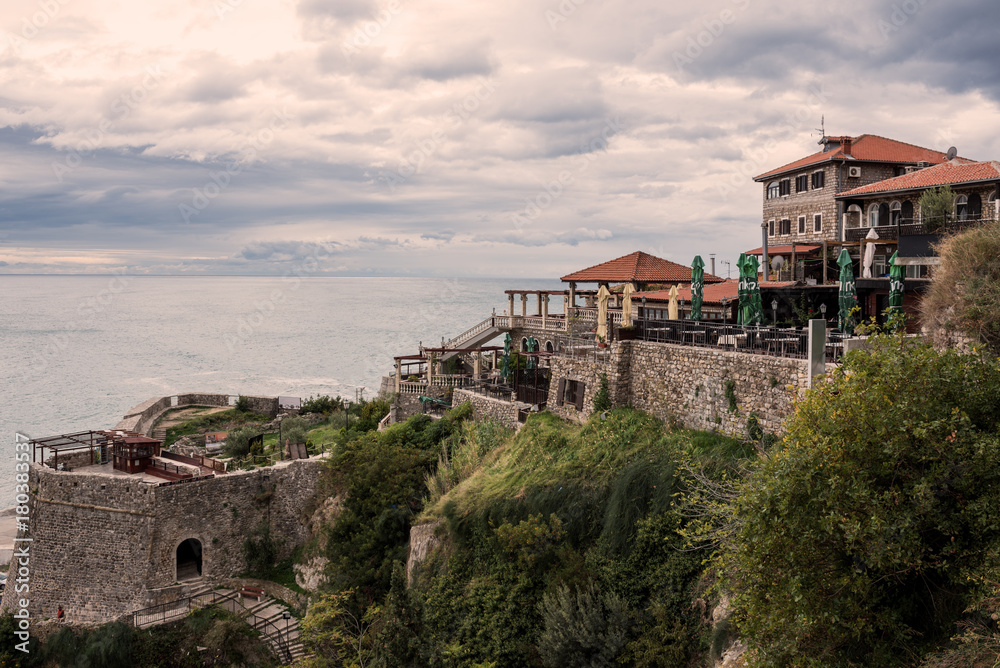Ulcinj Montenegro October 2017. The old fortress, the view from the top