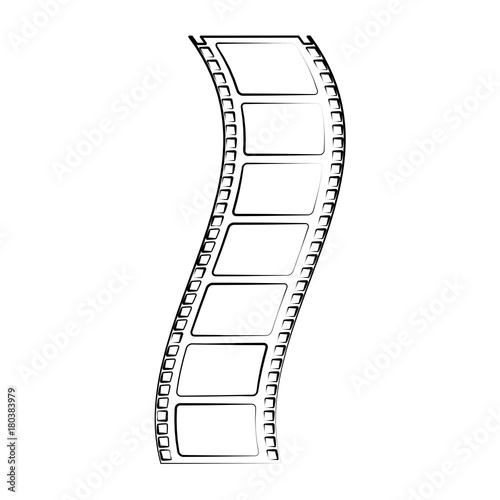 Movie reel symbol icon vector illustration graphic design
