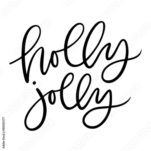 kbecca_vector_handlettering_brushlettered_hollyjolly
