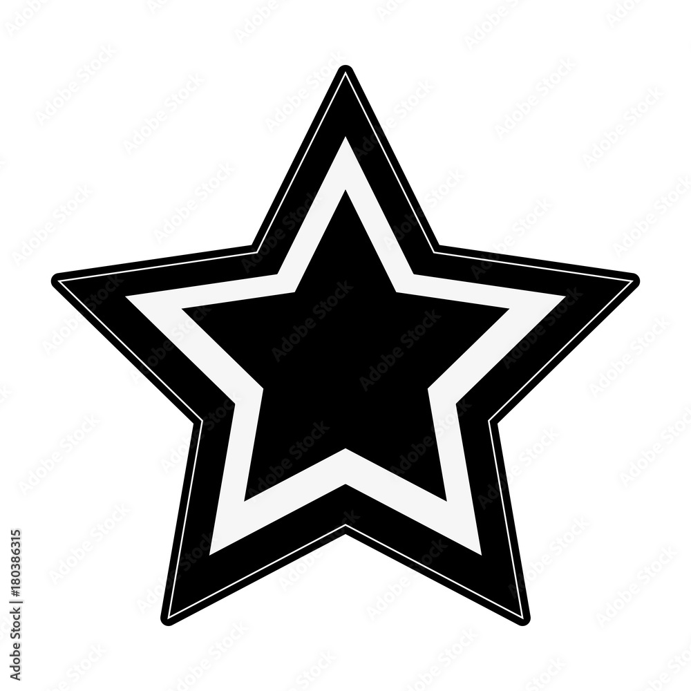 star shape symbol icon vector illustration graphic design