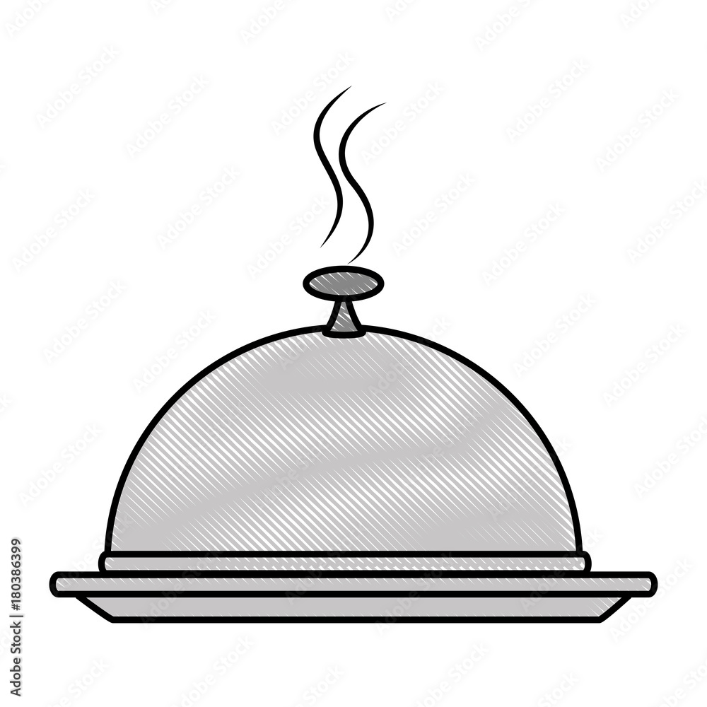 Obraz premium tray server isolated icon vector illustration design