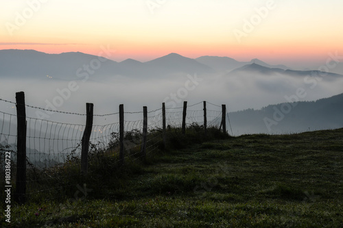 Sunrise from monte Alen  photo