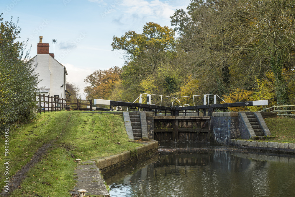 Fototapeta premium Canal Lock Gate