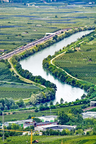 River and highway in Italy