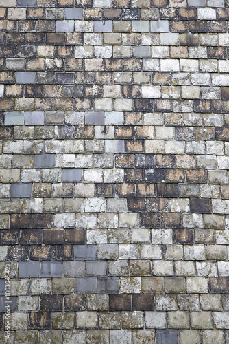 Slate tiles as a background texture in vertical format
