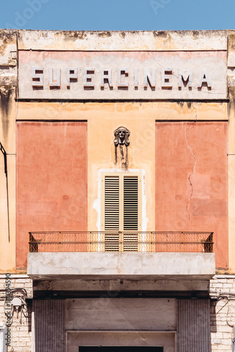 Trani old cinema - Puglia Italy photo