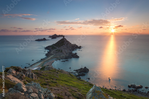 Foto Coucher de soleil aux îles Sanguinaires