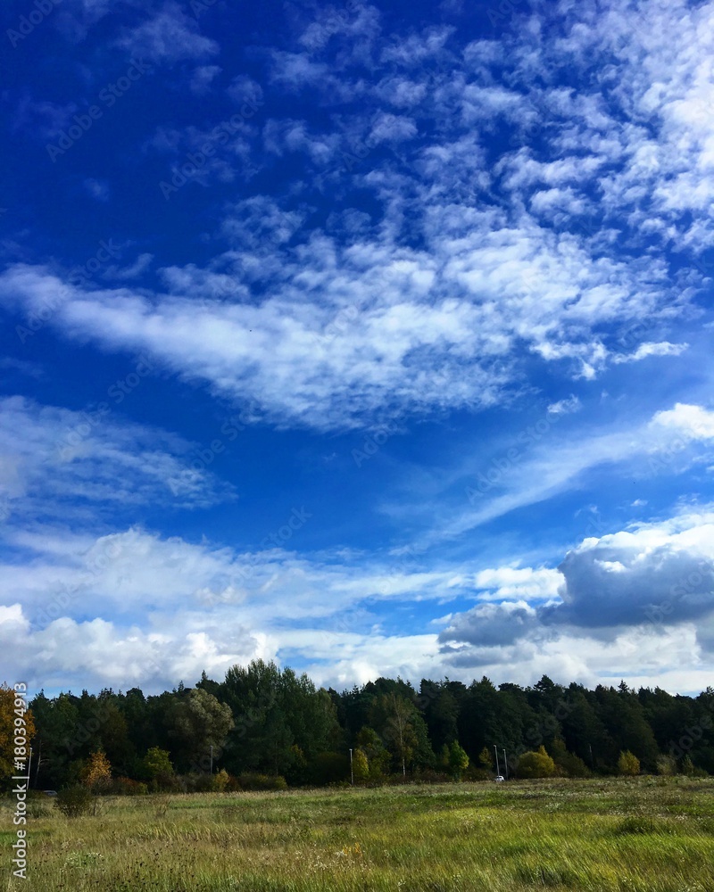 Bluest sky