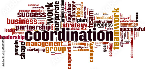 Coordination word cloud