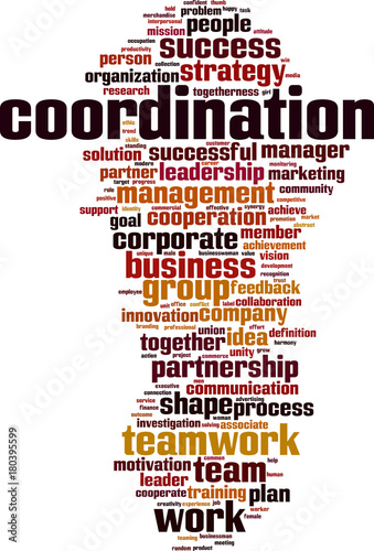 Coordination word cloud