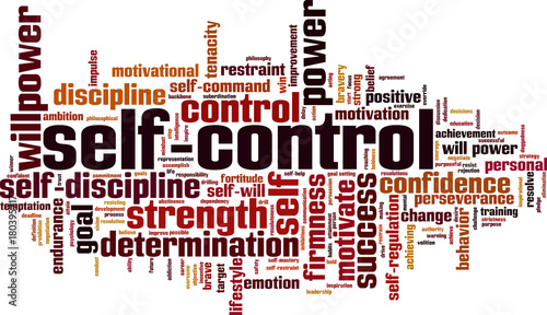 Self-control word cloud
