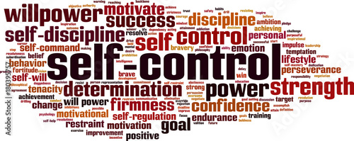 Self-control word cloud