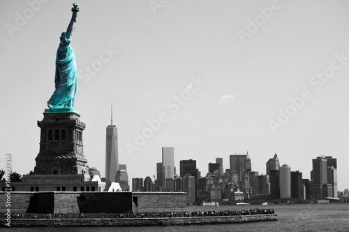 Liberty watching Manhattan