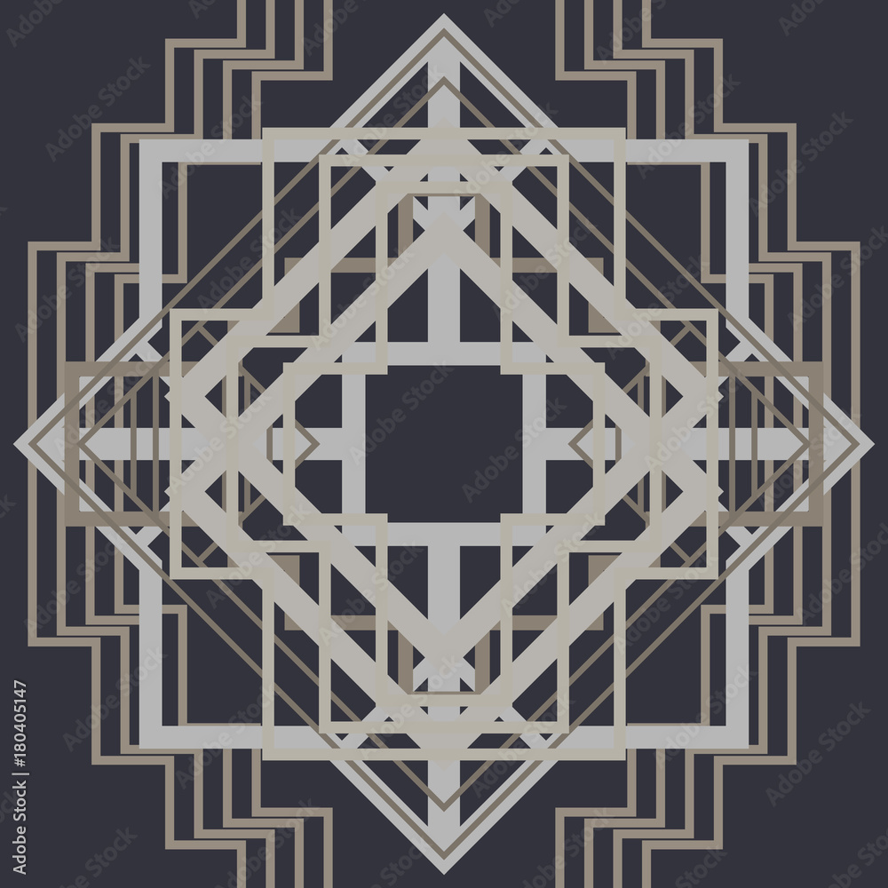 Art Deco Pattern Background. Vector