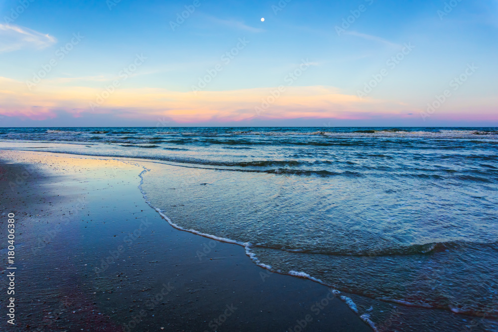 sunset on the beach in Thailand. sunset on the beach in Thailand.