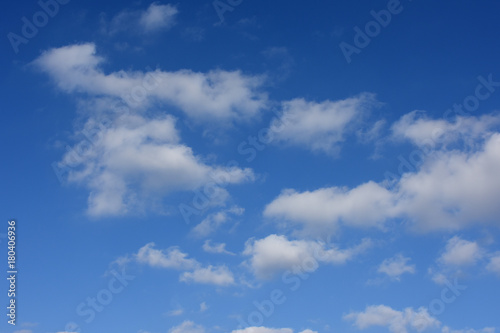  青空と雲「空想・雲のモンスターたち」（漂う、緩やかなどのイメージ）
