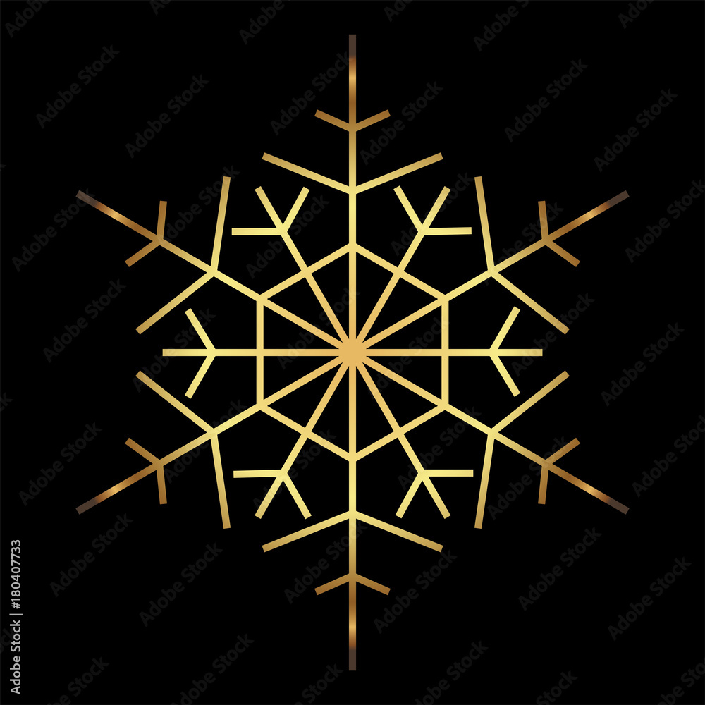 Snowflake symbol for christmas on white background vector illustration
Snowflake symbol for christmas on white background vector illustration